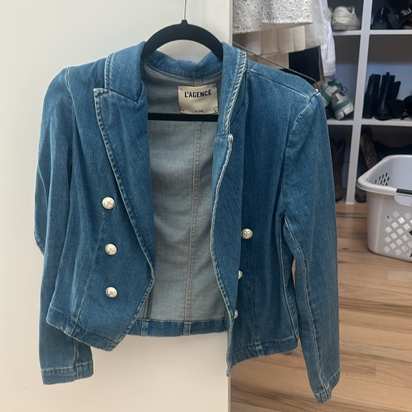 L’AGENCE Wayne crop double breast jacket - Picture 5 of 5